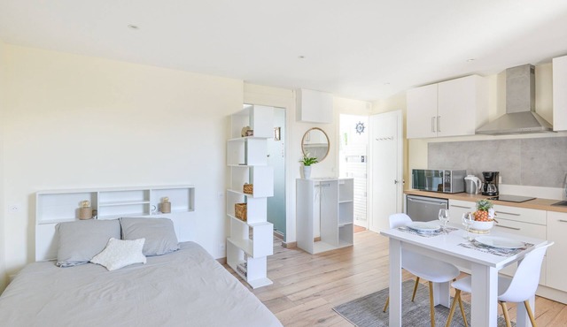 Le Haut de la Roseraie - Studio avec vue mer