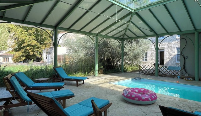 Le Joli Logis du Château-Havre de Paix for 6-3Ha 3Mn from Giverny-Pool-Spa