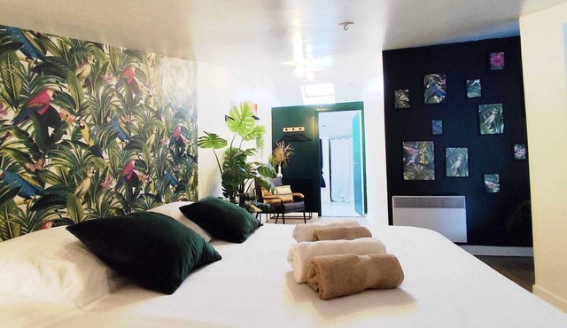 Le Jungle Duplex: Design & Comfort in Bègles in Bègles