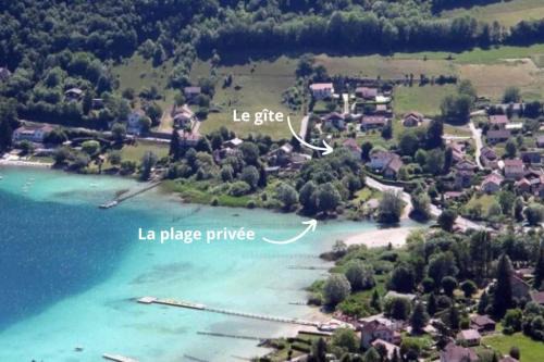 LE LAC BLEU Appt terrace private beach lake