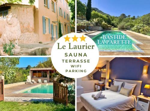 Le Laurier - Piscine, Sauna et Vue - Charme Provençal Authenticité - Bastide La Parette