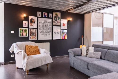 Le Loft Indus - Parking - Borne arcade - BBQ - Salle de jeux - WIFI