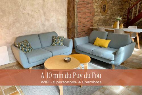 Le logis de la Forge Grand gite de 8 personnes à 10 min du Puy duFou