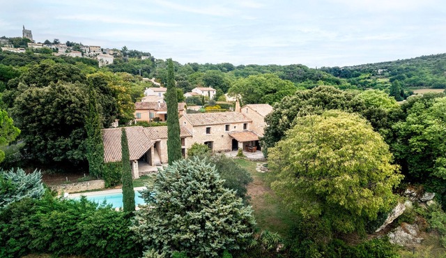 Le Mas du village, private pool, in Drôme Provençale