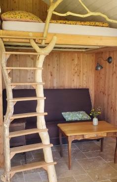 Le Merle Moqueur, maisonnette en bois, Les kabanes en Kreiz Breizh