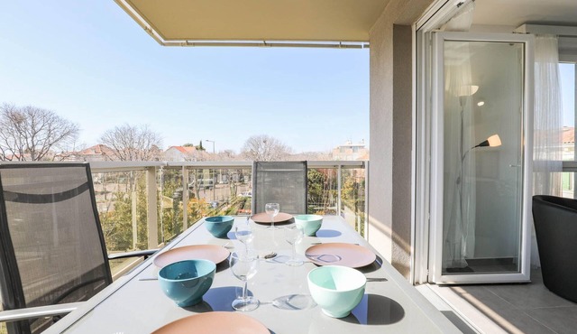 Le Michelet - Appart 2 ch avec terrasse et parking