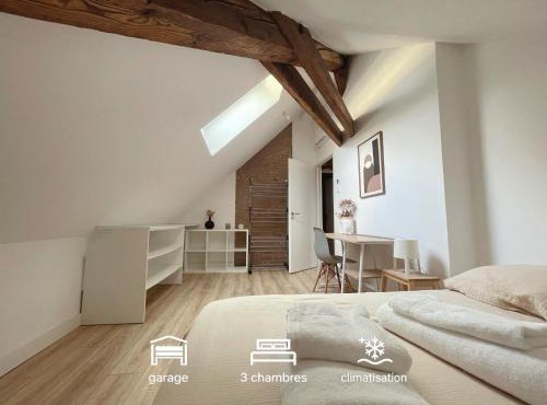 Le nid des bergers - Championnet 3 rooms, garage, clim a-c