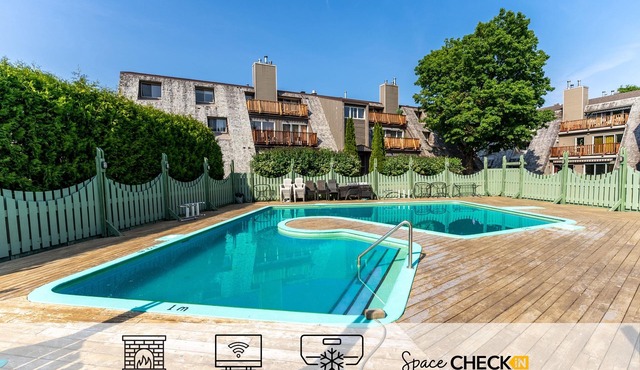 Le Nid | Terrace & BBQ | Swimming pool & Sauna | AC | Indoor Fireplace