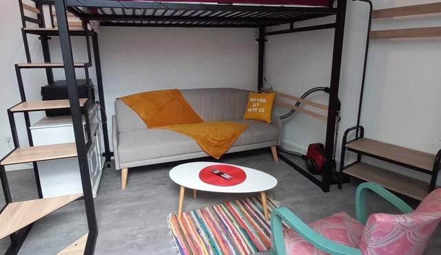 LE ONE, Studio in the heart of Agen, fireplace