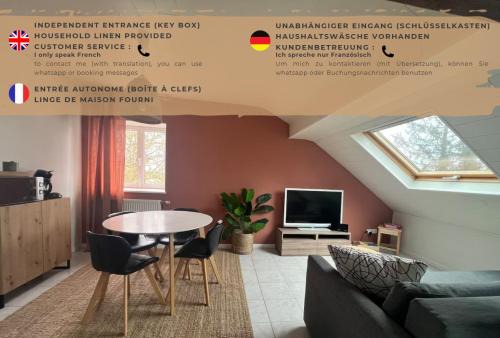 LE PAISIBLE Wifi Parking 4 Personnes Proche center parc Accès direct N4