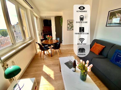 Le Perchoir-WIFI-Face à la Gare-Terrasses-Proche tous commerces