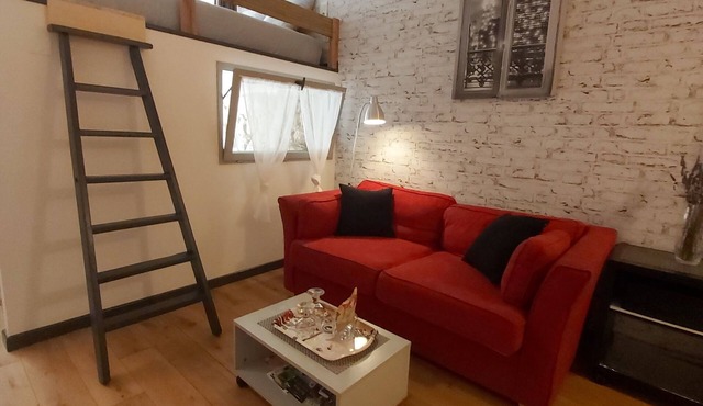 Le Petit Saint-Georges 2*: renovated, fully-equipped studio at the foot of the collegiate church