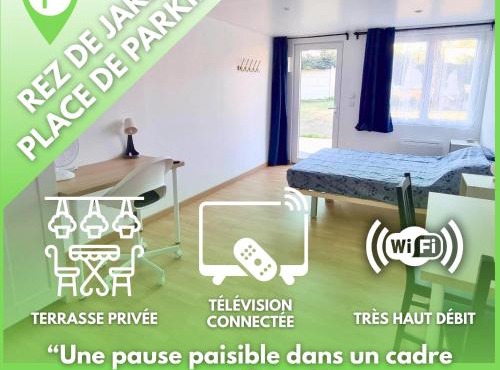 Le petit Château Avesnois - Studio en rez de jardin avec terrasse privée