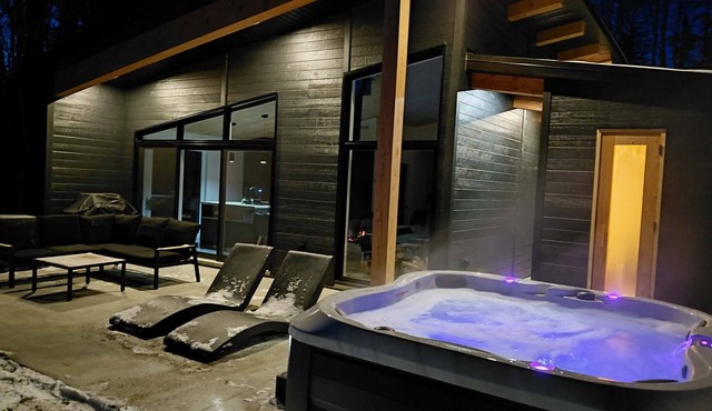 Le Pic Étoilé: Spa/Sauna/Cold bath in the woods - relaxation under the stars