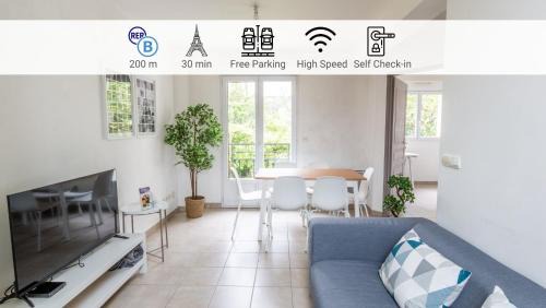 Le Poincaré, Proche Gare RER, Parking, Arrivée autonome