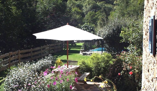 Le Pommier, a tranquil retreat with pool in its own valley 30 miles from the sea