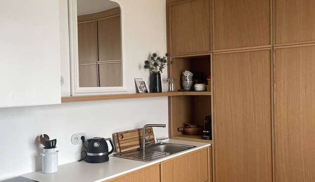 Le Pré Bleu seafront near shops