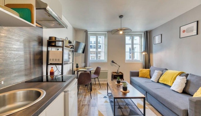 Le Rémi : studio rénové au coeur de Rouen