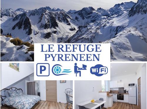 LE REFUGE PYRENEEN - Climatisation Parking WIFi Espace de Travail - NEUF- Très belle Vue sur les Pyrénées - 2 lits - OFFRE SPECIALE