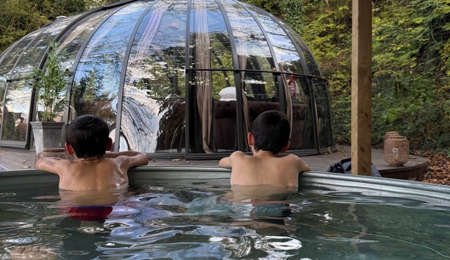 Le Repère du Bûcheron: cosy bubble with Nordic bath for an authentic stay