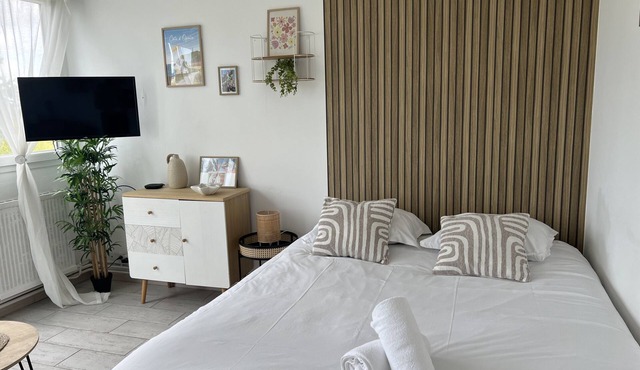 Le Rodin, charming studio 50m from the beach