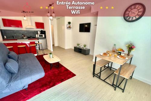 " Le Rubis " Terrasse - Wifi - Entrée Autonome