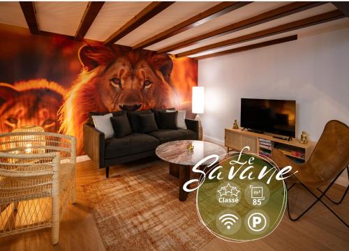 Le Savane - Grand Triplex Confort & Chaleureux, 2 Salons