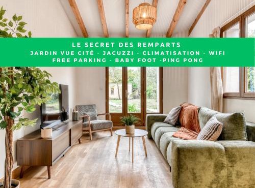 Le Secret des Remparts - Jacuzzi- Vue Cité - Free Parking - Climatisation