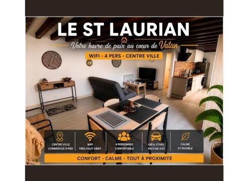 Le St Laurian - Centre Vatan - WiFi - 4 pers