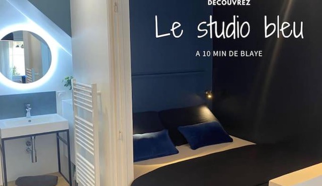 Le Studio bleu à 10 min de Blaye - climatisé