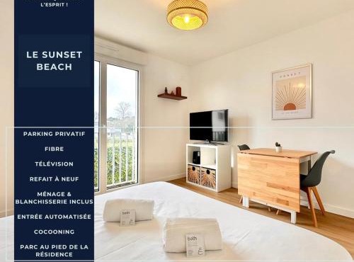 Le Sunset Beach - Parking - Fibre - Parc - Centre
