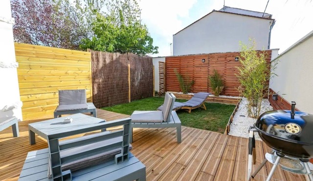 Le Tropi'Cognac - Centre - Terrasse jardin - 3 chambres - 6 pers.