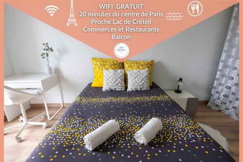 Le VAL HOME - 20min de PARIS et ORLY - Balcon - WIFI - Espace de travail