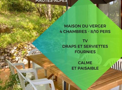 Le Verger de Jouère à Ribiers - Paisible - 10 personnes