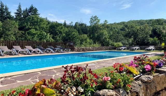 LE VIALLON – ADA ACCESSIBLE COTTAGE LA GRENOUILLE 50 m² TERRACE WITH POOL VIEW