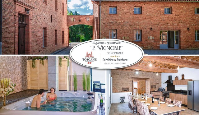 Le Vignoble - Swim spa - Hamman - Sauna - 12 people
