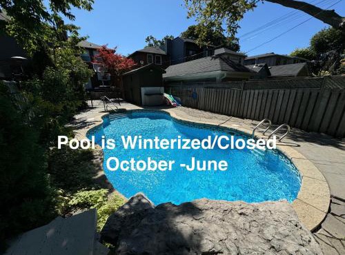 Leaside Rental with Great Backyard & Pool