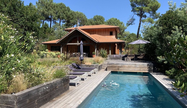 Lège Cap Ferret - Wood villa with Heated swimming pool comfortable