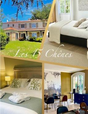 LES 15 CHENES Chambres d hôtes, parc arboré de 5000 m2 à 20KM du PUYDUFOU Une suite familiale et 3 chambres doubles