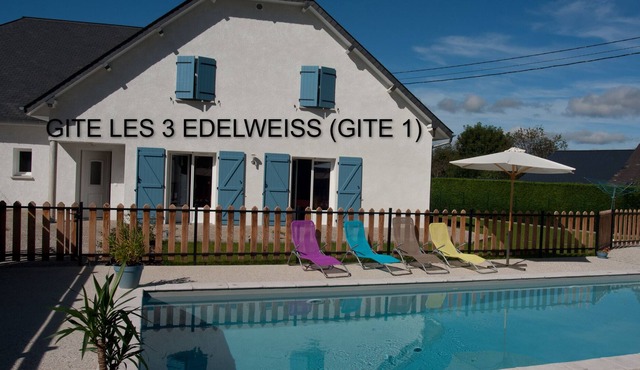 LES 3 EDELWEISS/ GITE 1 WITH SWIMMING POOL