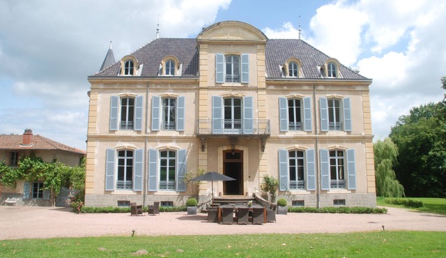 Les Bardons; holiday home with private heated pool