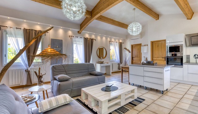 'Les bois flottés' with Private Terrace, Wi-Fi and Air Conditioning