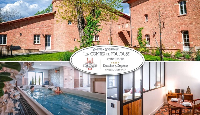 Les Comtes de Toulouse - Swim spa - Hamman - Sauna - 2 people