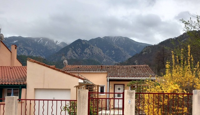 "les coteaux" luminous gite facing the Canigou. Pets allowed