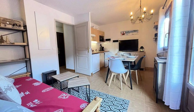 Les Evettes Chalets - Cozy apartment at the foot of the slopes in a residence with swimming pool