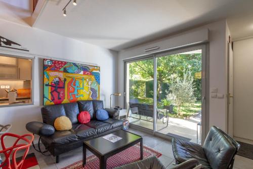 Les Galets - Duplex avec jardin - 2 chambres et bureau