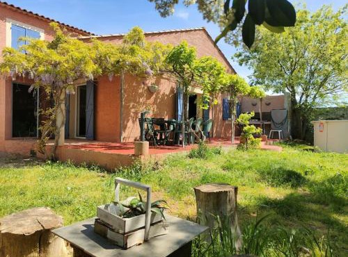 Les Glycines-Villa climatisée-Piscine-BBQ-Parking
