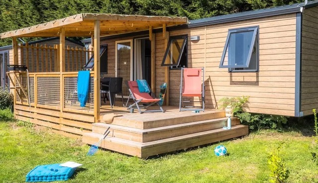 Les Jardins du Morbihan campsite* - Mobile home Select TV LV Clim Plancha 4 Rooms 6 people