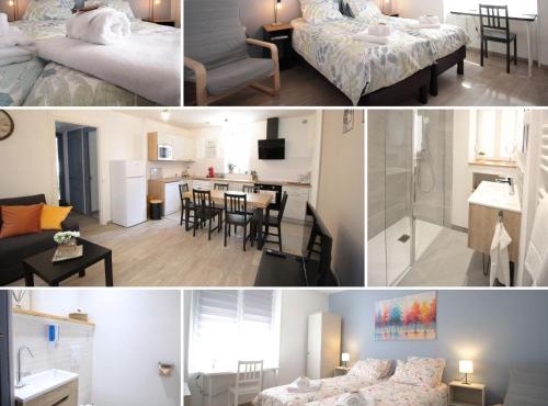 Les loges de Véro - RDC - Entièrement climatisé - Parking privé - Garage vélo moto - Rénové en 2025 - Classé 3 étoiles - 5 couchages - 2 ch - 1 canapé conv - WIFI - Boulangerie, petite restauration et restaurant à prox - À 5 mn du centre de Verdun