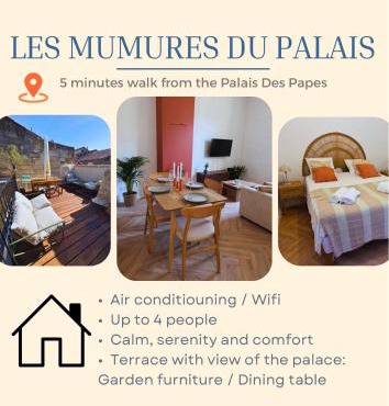 Les Murmures du Palais - Terrasse privée avec vue